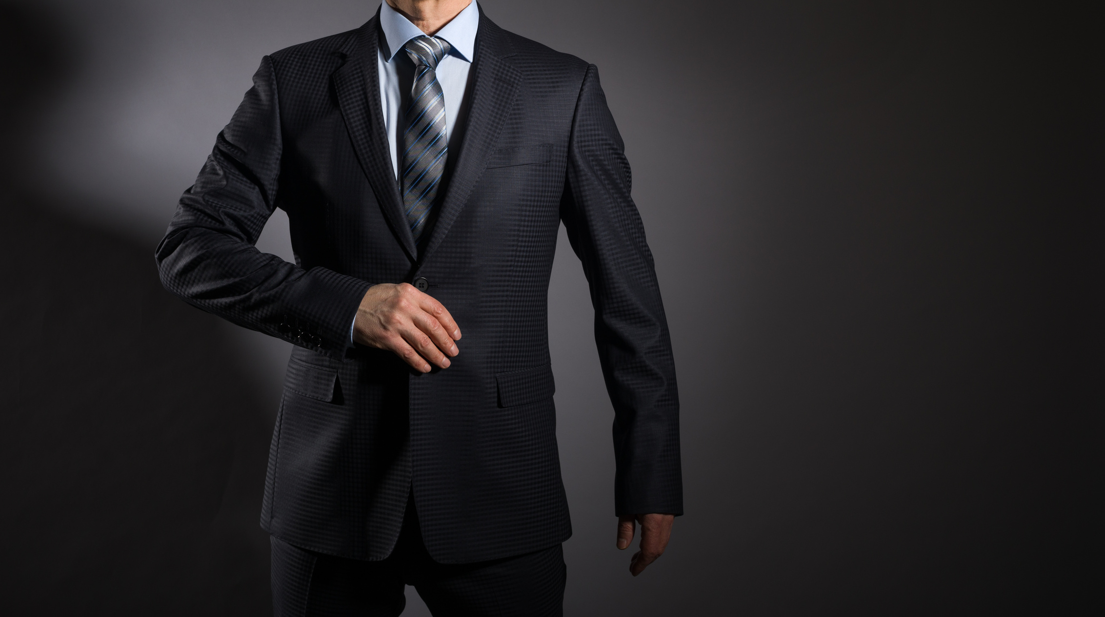 Stylish men's suit.